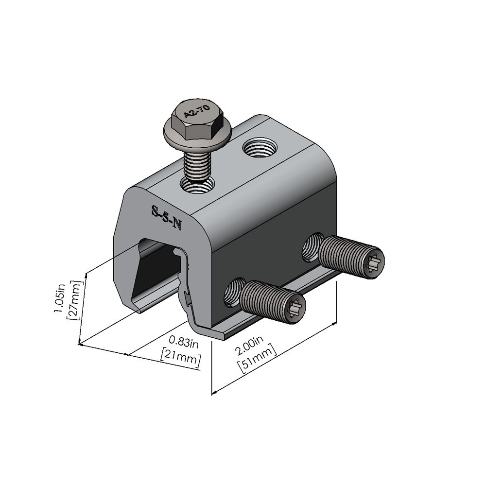 S-5! S-5-N Clamp Diagram S-5! S-5-N Clamp Diagram