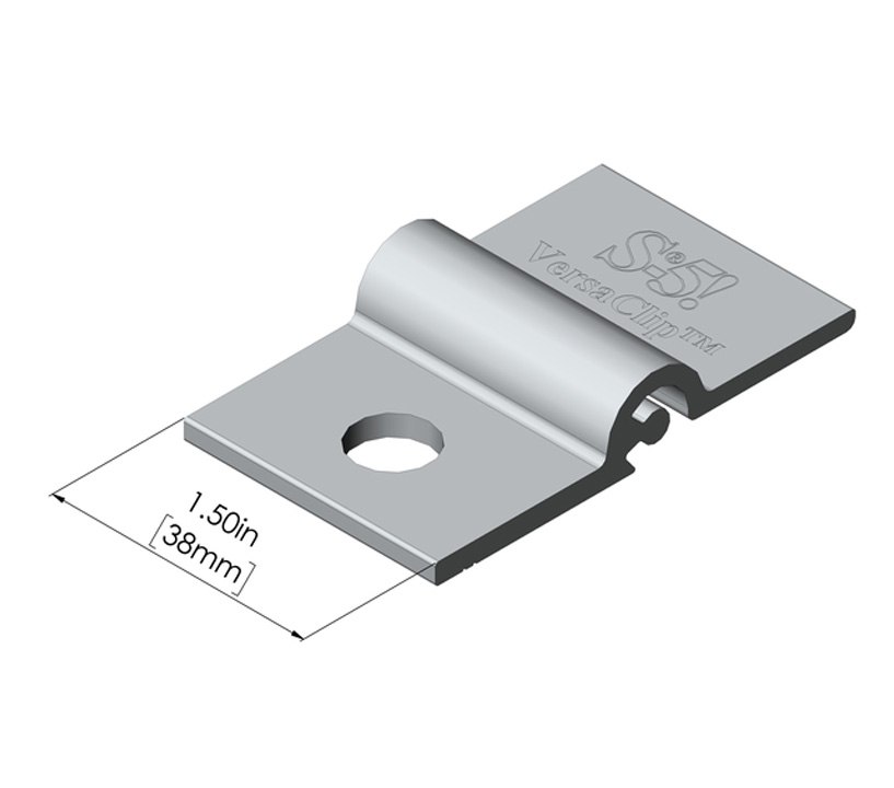 VersaClip_GS_Dim_iso S-5! VersaClip Diagram