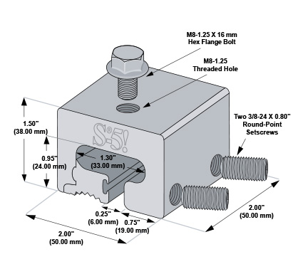 s5t_2 S-5! S-5-T- Utility Clamp Diagram