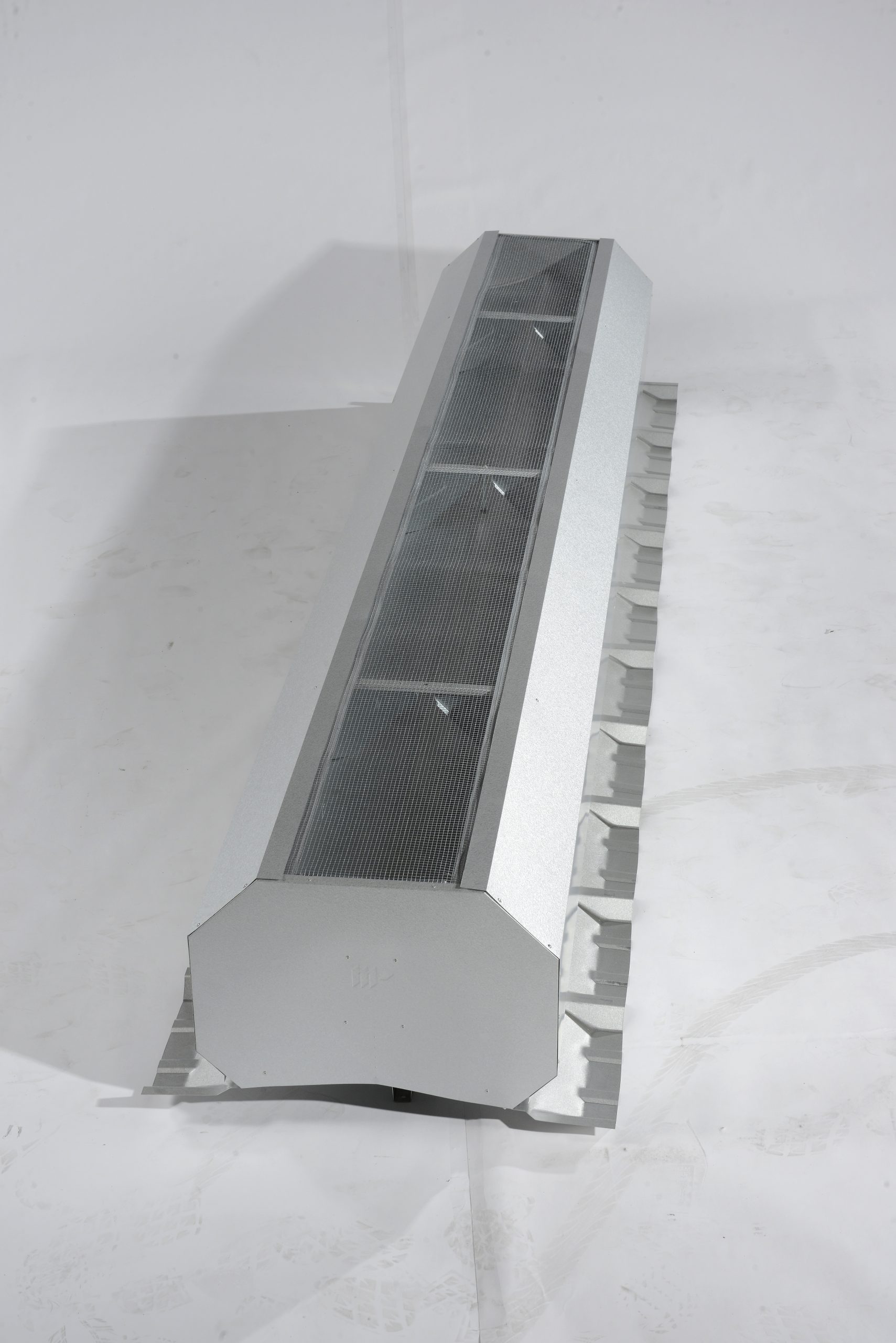 Ridge Vent - R Panel Skirt Top View Ridge Vent, R-Panel, Metal Roof