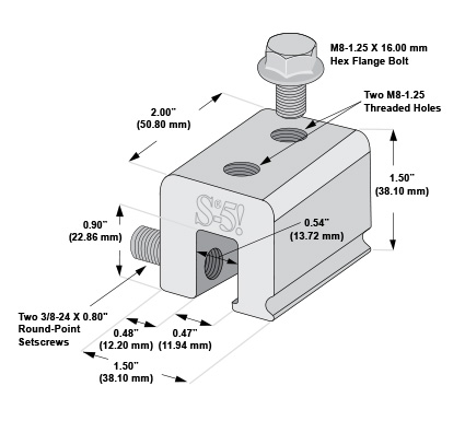 s5v_2 S-5! S-5-V Utility Clamp Diagram