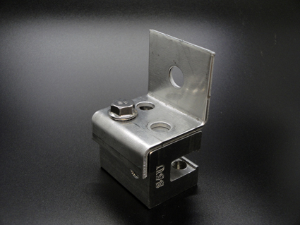 LMCurbs Anchor Bracket U attached to S-5-U Horizontal Left